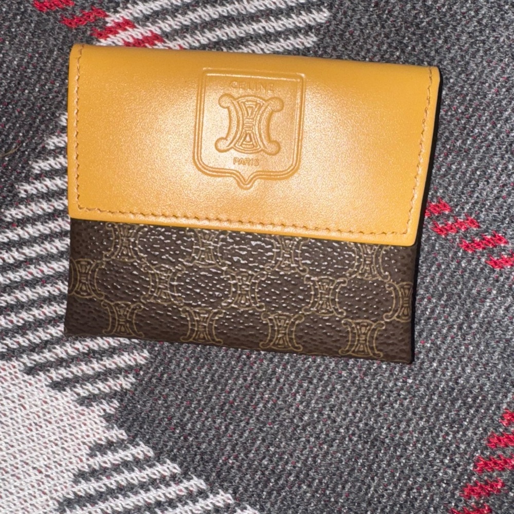 CELINE Coin Compartment Wallet Macadam Vintage